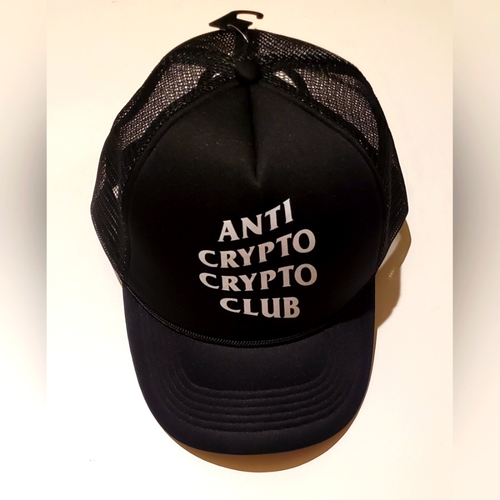 Anti Crypto Crypto Club Adult Unisex Adjustable Snapback Trucker Hat OSFM